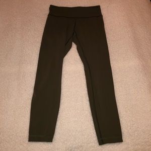 Lululemon Green Reversible Leggings Size 6